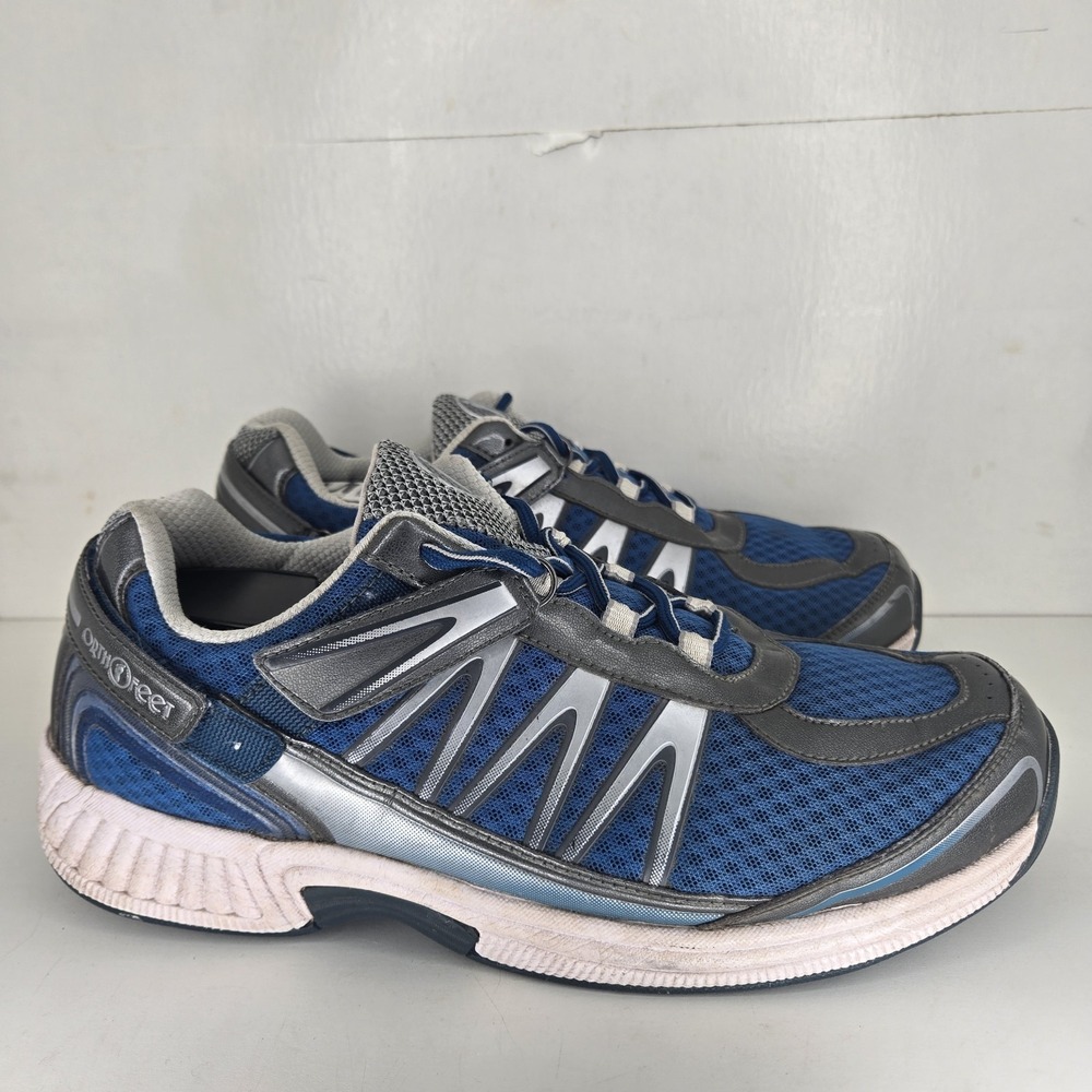 BioFit Shoes Mens 11‎ 2E Wide Orthofeet Walking Sneakers Multicolor Faux Leather